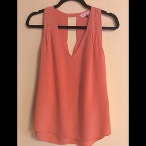 Silk blouse with studded accents